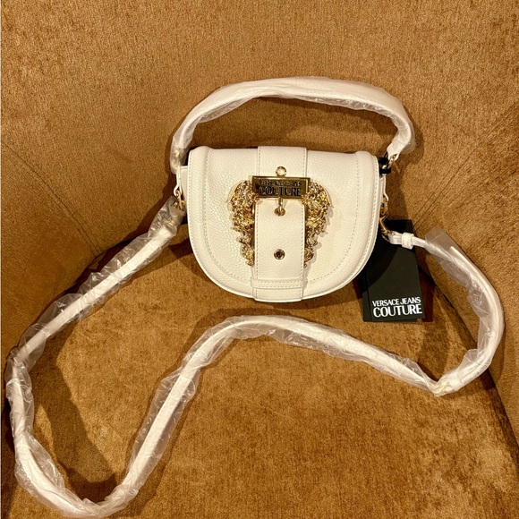 NEW Versace Jeans Couture baroque-buckle Shoulder Bag - Picture 3 of 5